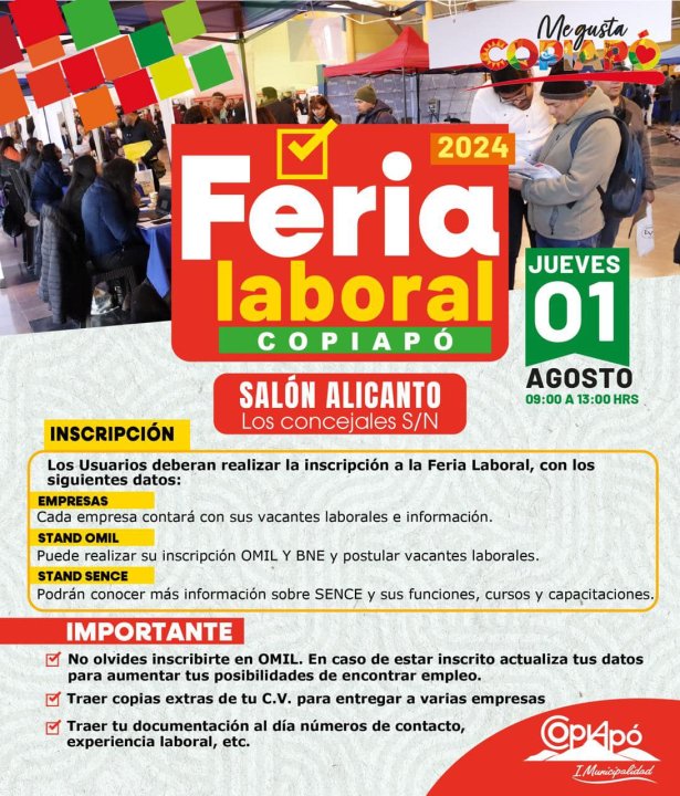 /mas-de-700-cupos-tendra-una-nueva-feria-laboral-en-copiapo