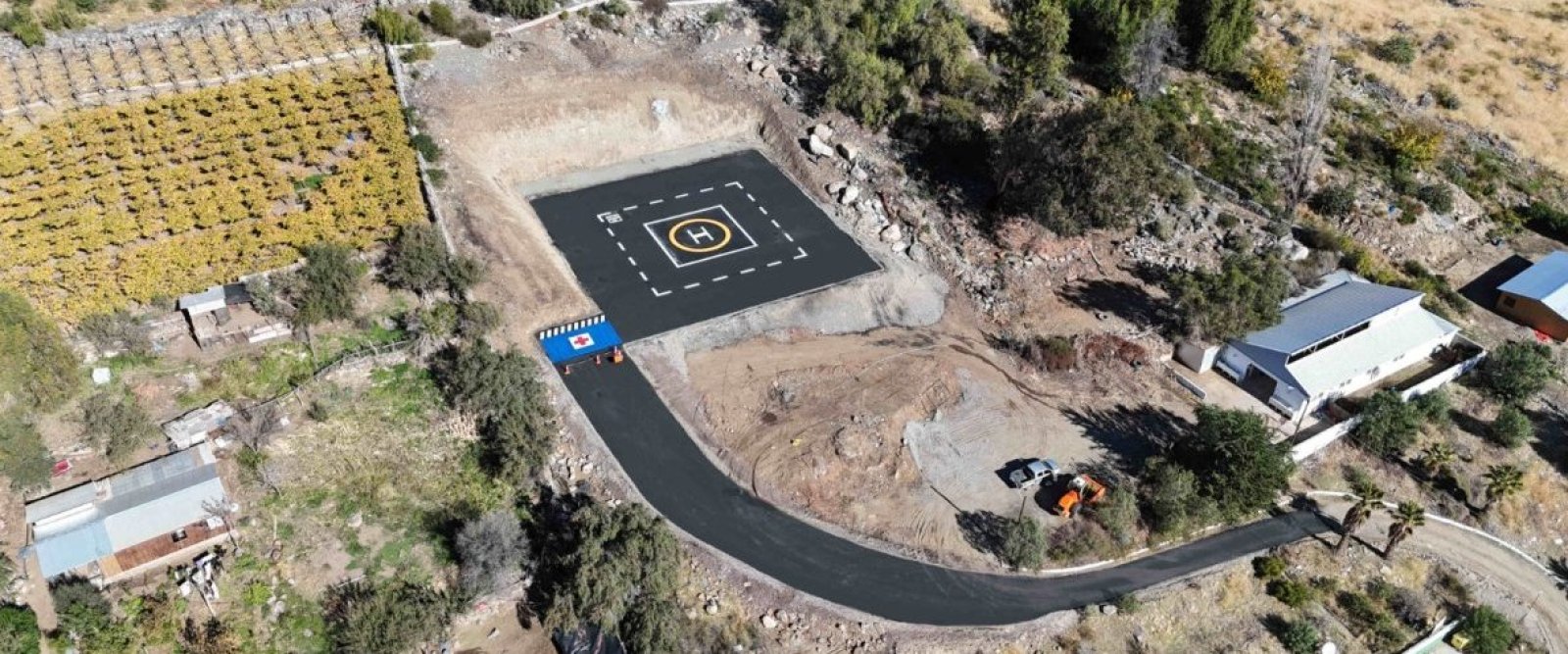 Finaliza construcción de Punto de Posada de Helicópteros,